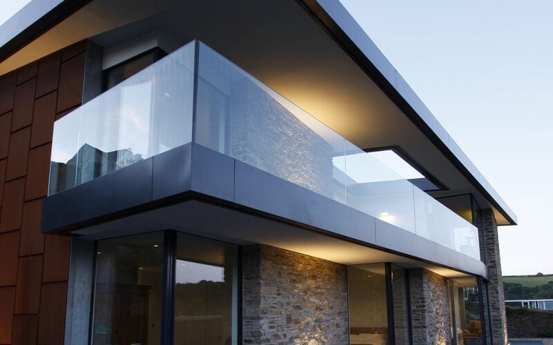 glass balcony