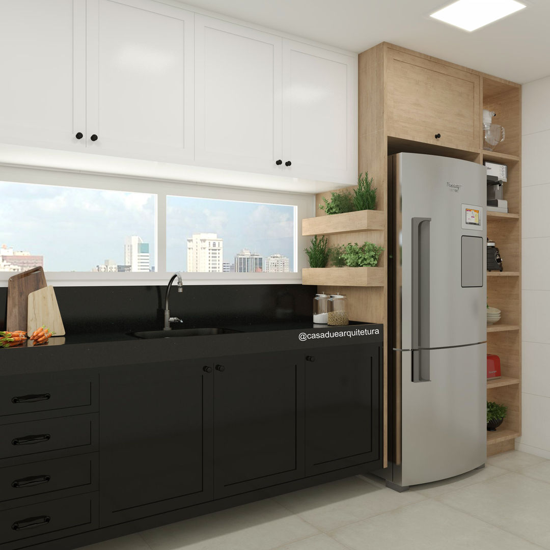 como-decorar-uma-cozinha-com-bancada-preta