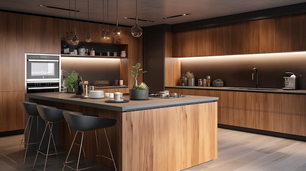 como-decorar-uma-cozinha-com-bancada-preta