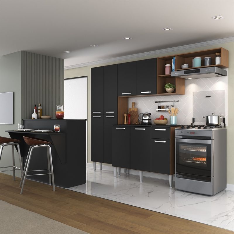 como-decorar-uma-cozinha-com-bancada-preta