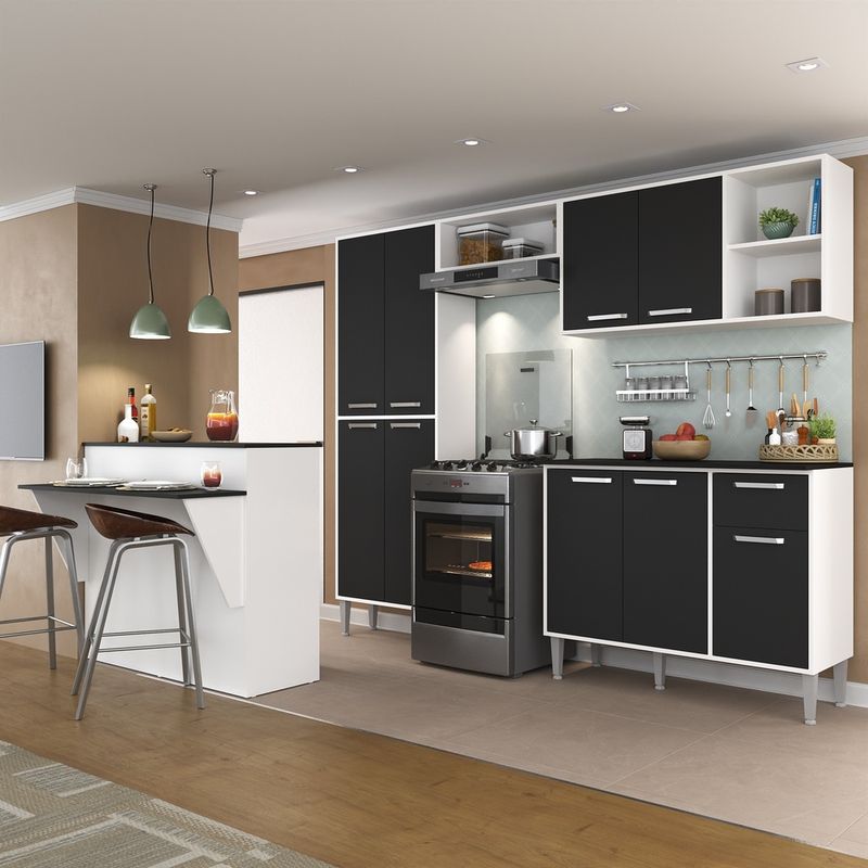 como-decorar-uma-cozinha-com-bancada-preta