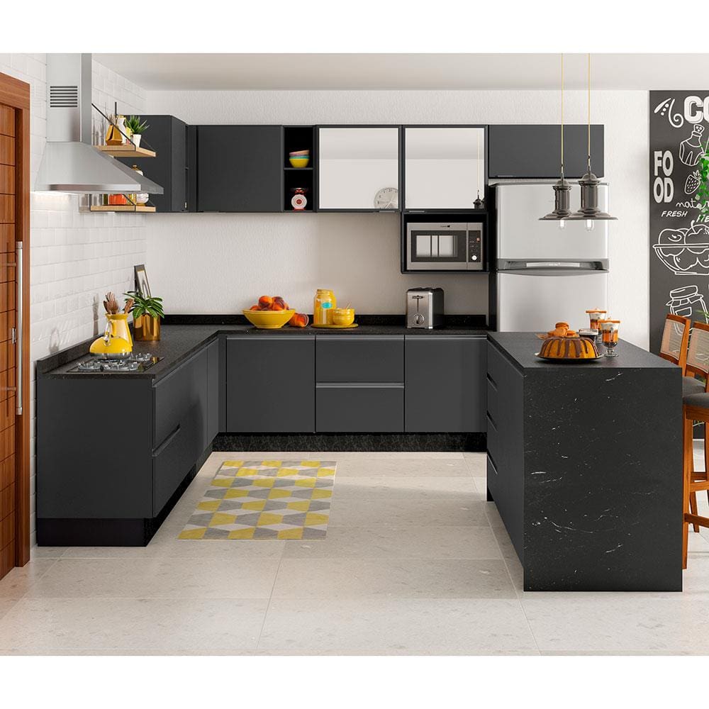 como-decorar-uma-cozinha-com-bancada-preta