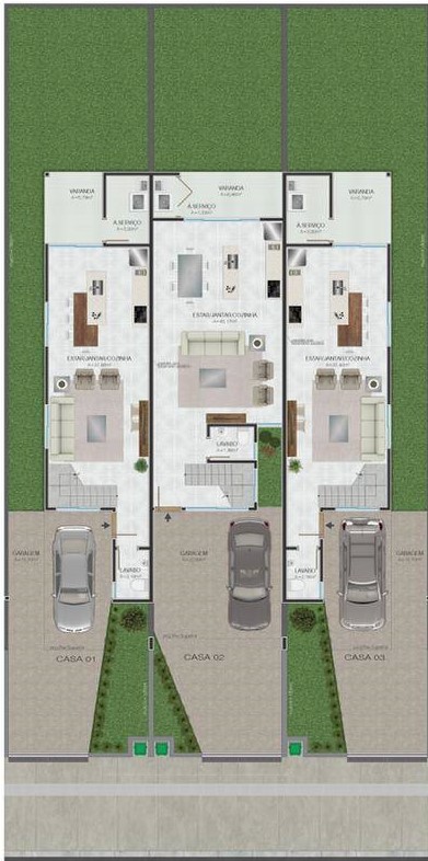 planta de casas Geminadas