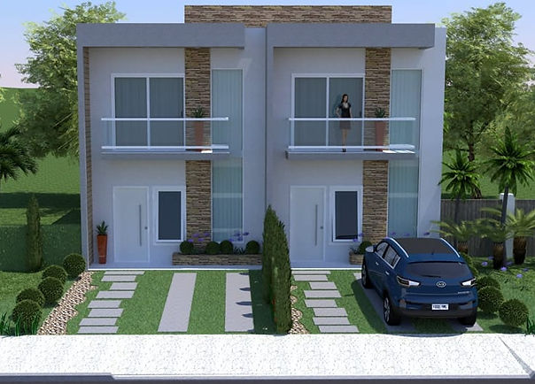 planta de casas Geminadas