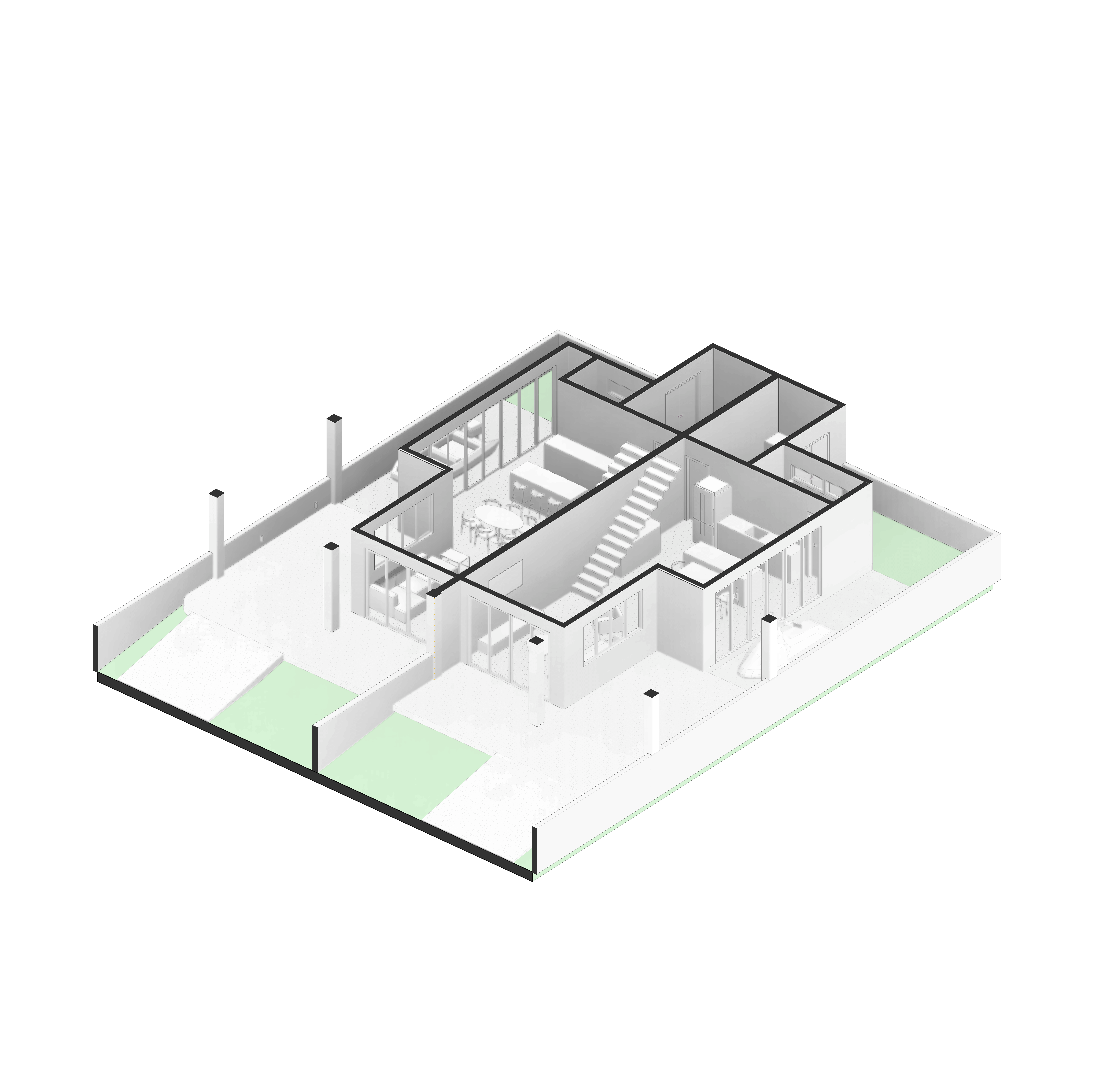 planta de casas Geminadas