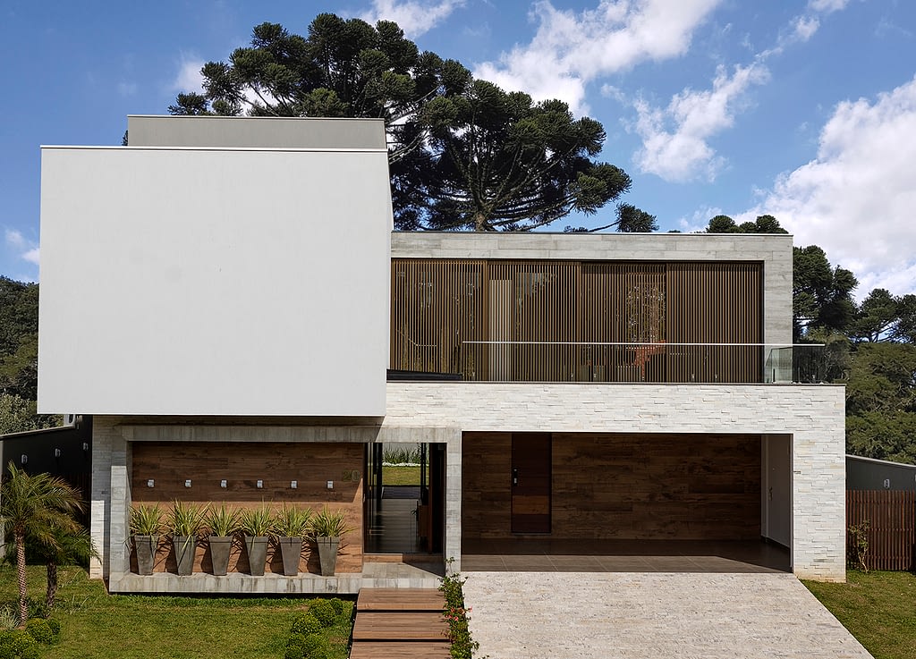 Casa De Concreto E Vidro