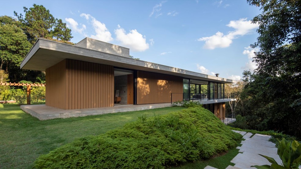 Casa De Concreto E Vidro