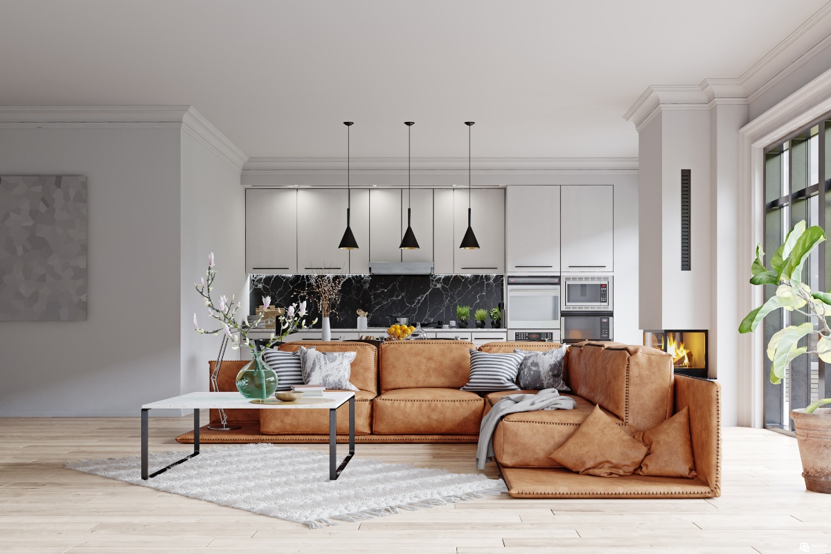 ideias-de-sala-decorada-com-sofa-marrom