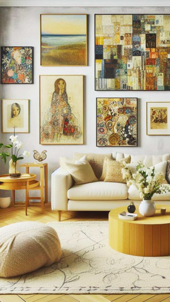 ideias-de-sala-decorada-com-quadros