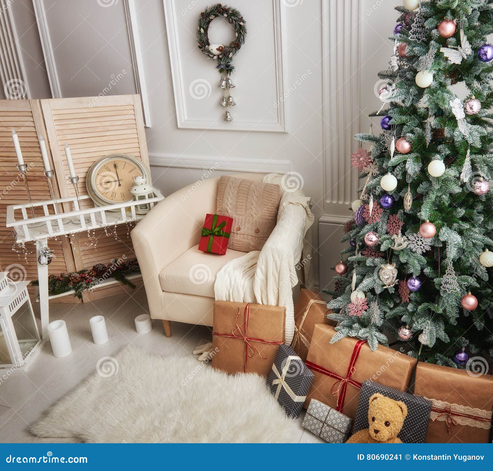 ideias-de-sala-decorada-de-natal