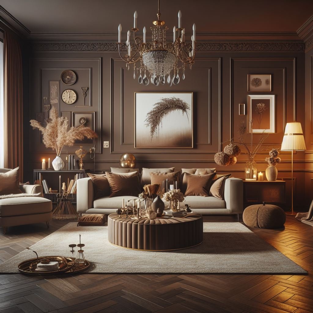 ideias-de-decoracao-de-sala-marrom