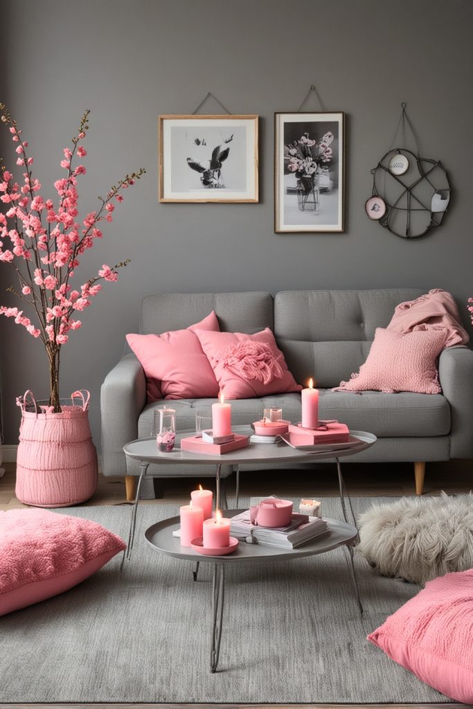 ideias-de-decoracao-de-sala-rosa-e-cinza