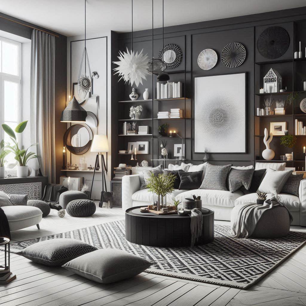 ideias-de-decoracao-de-sala-preto-e-branco