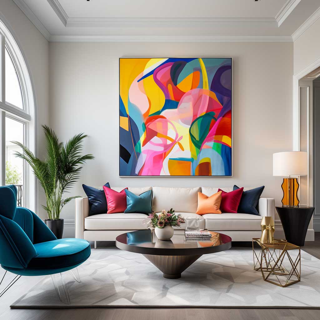 ideias-de-sala-decorada-com-quadros