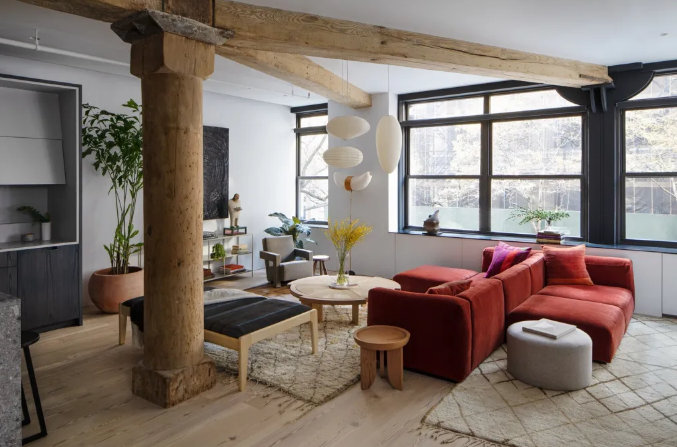 ideias-de-decoracao-de-sala-com-sofa-vermelho