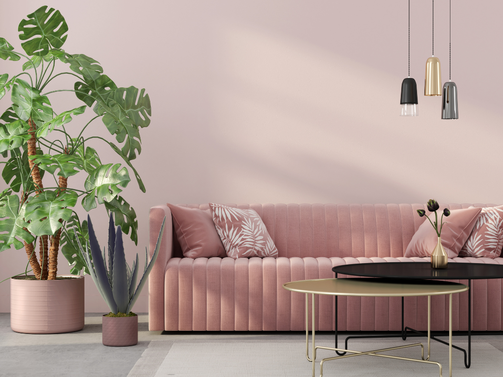 ideias-de-decoracao-de-sala-rosa-e-cinza