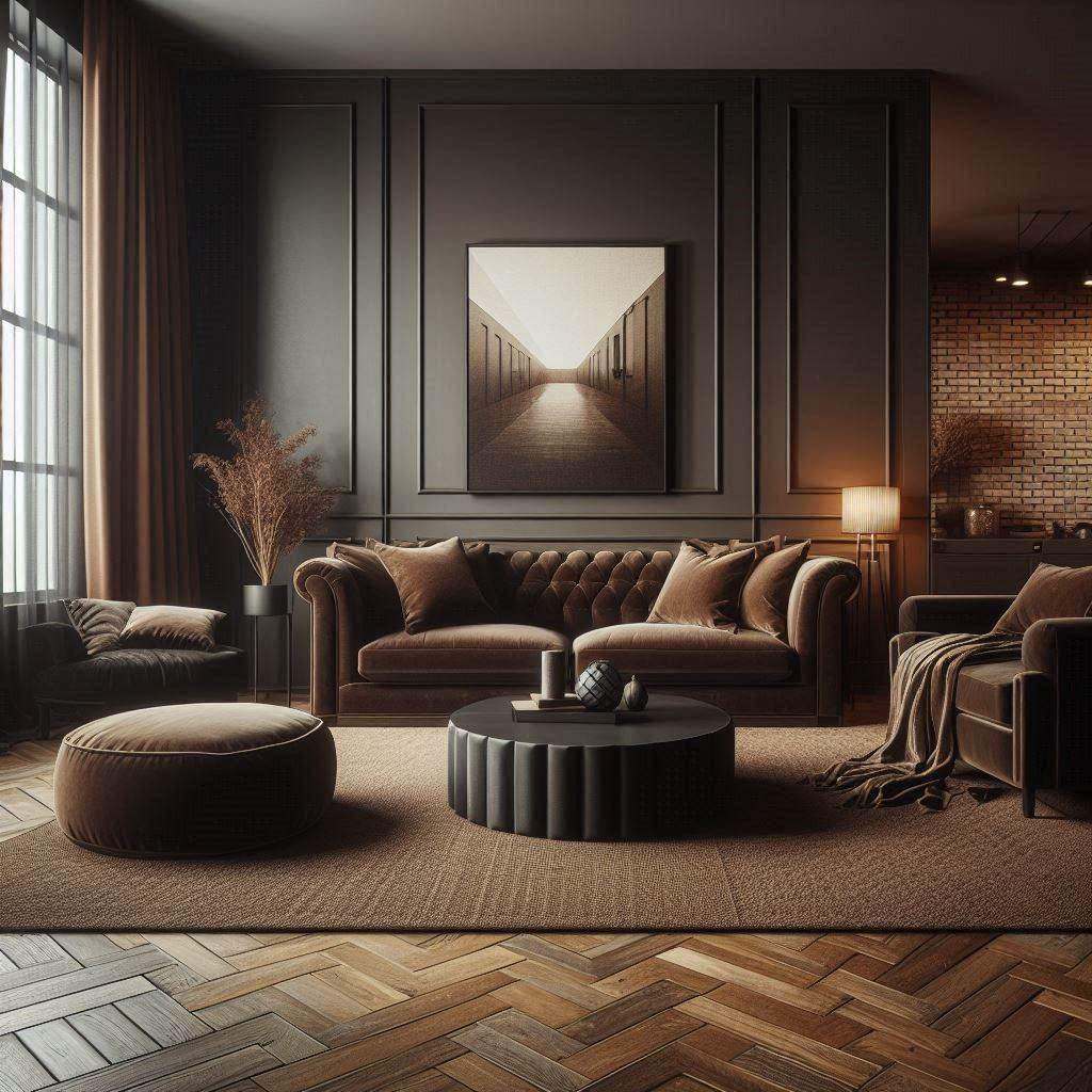 ideias-de-sala-decorada-com-sofa-marrom