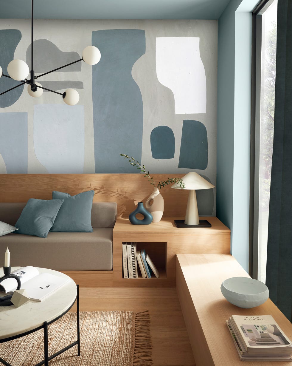 ideias-de-decoracao-de-sala-com-papel-de-parede