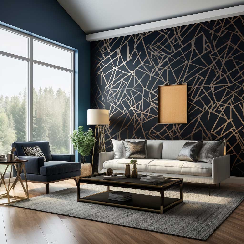 ideias-de-decoracao-de-sala-com-papel-de-parede