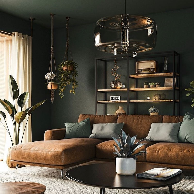 ideias-de-decoracao-de-sala-com-sofa-marrom