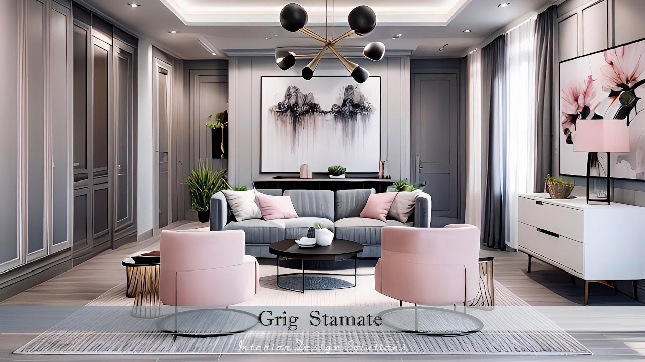 ideias-de-decoracao-de-sala-rosa-e-cinza