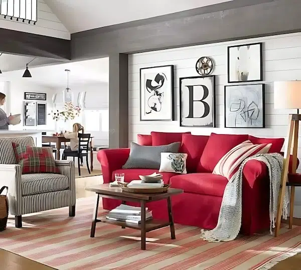ideias-de-decoracao-de-sala-com-sofa-vermelho