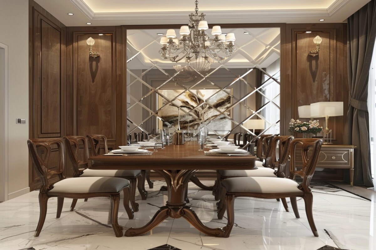 ideias-de-decoracao-de-sala-jantar-com-espelho