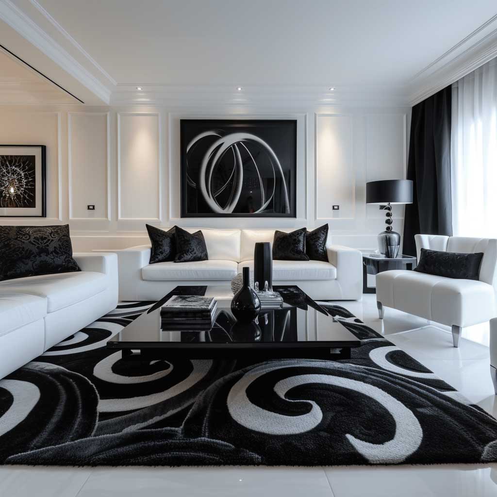 ideias-de-decoracao-de-sala-preto-e-branco