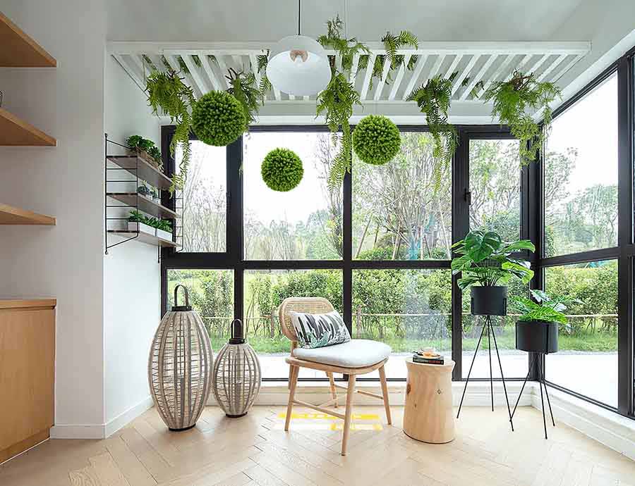 ideias-de-sala-decorada-com-plantas-artificiais