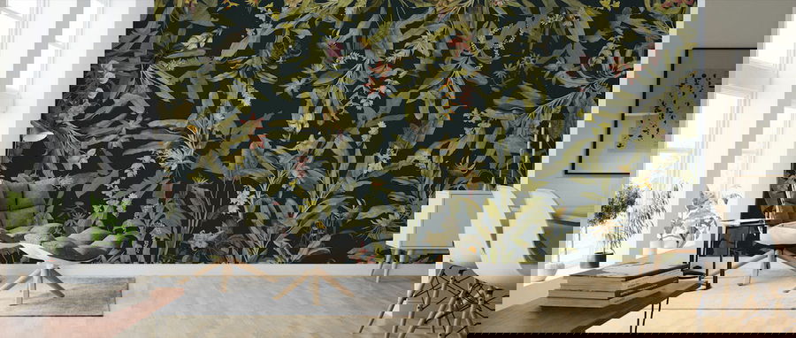 ideias-de-sala-decorada-papel-de-parede