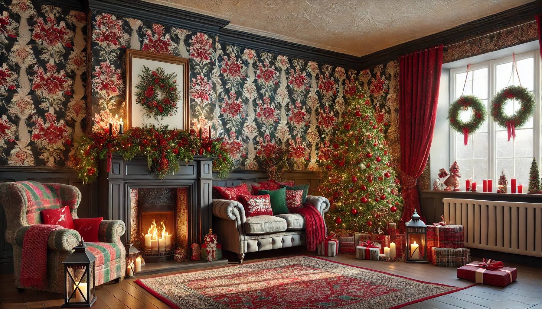 ideias-de-sala-decorada-papel-de-parede