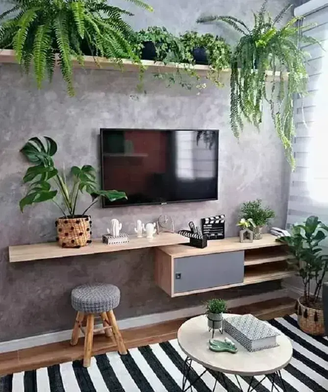 ideias-de-decoracao-de-sala-com-plantas