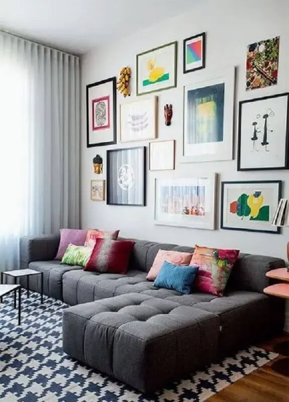 ideias-de-sala-decorada-com-quadros