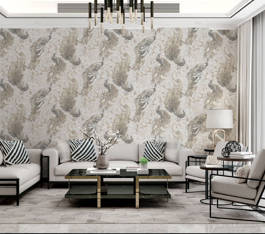 ideias-de-sala-decorada-papel-de-parede