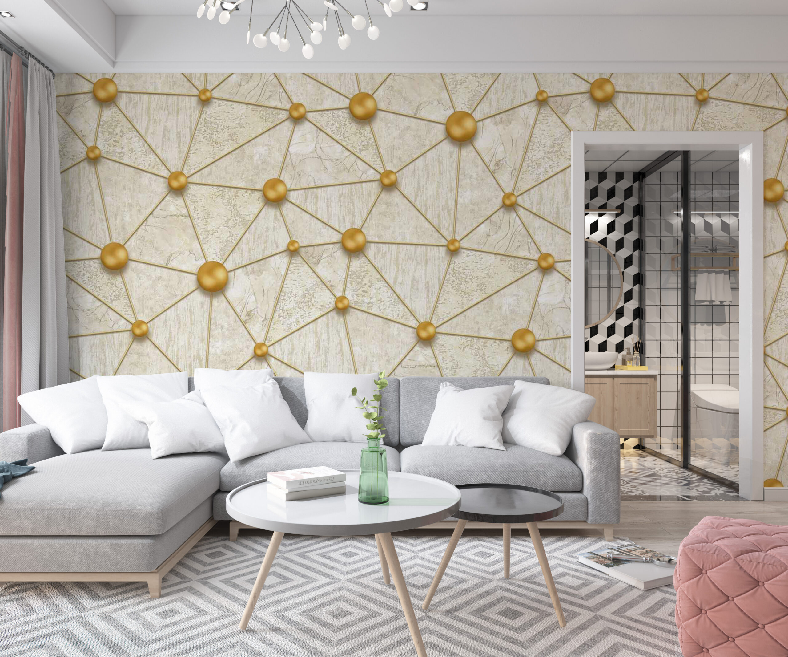 ideias-de-decoracao-de-sala-papel-de-parede