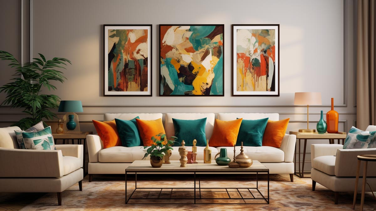 ideias-de-sala-decorada-com-quadros