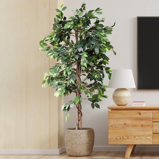 ideias-de-sala-decorada-com-plantas-artificiais