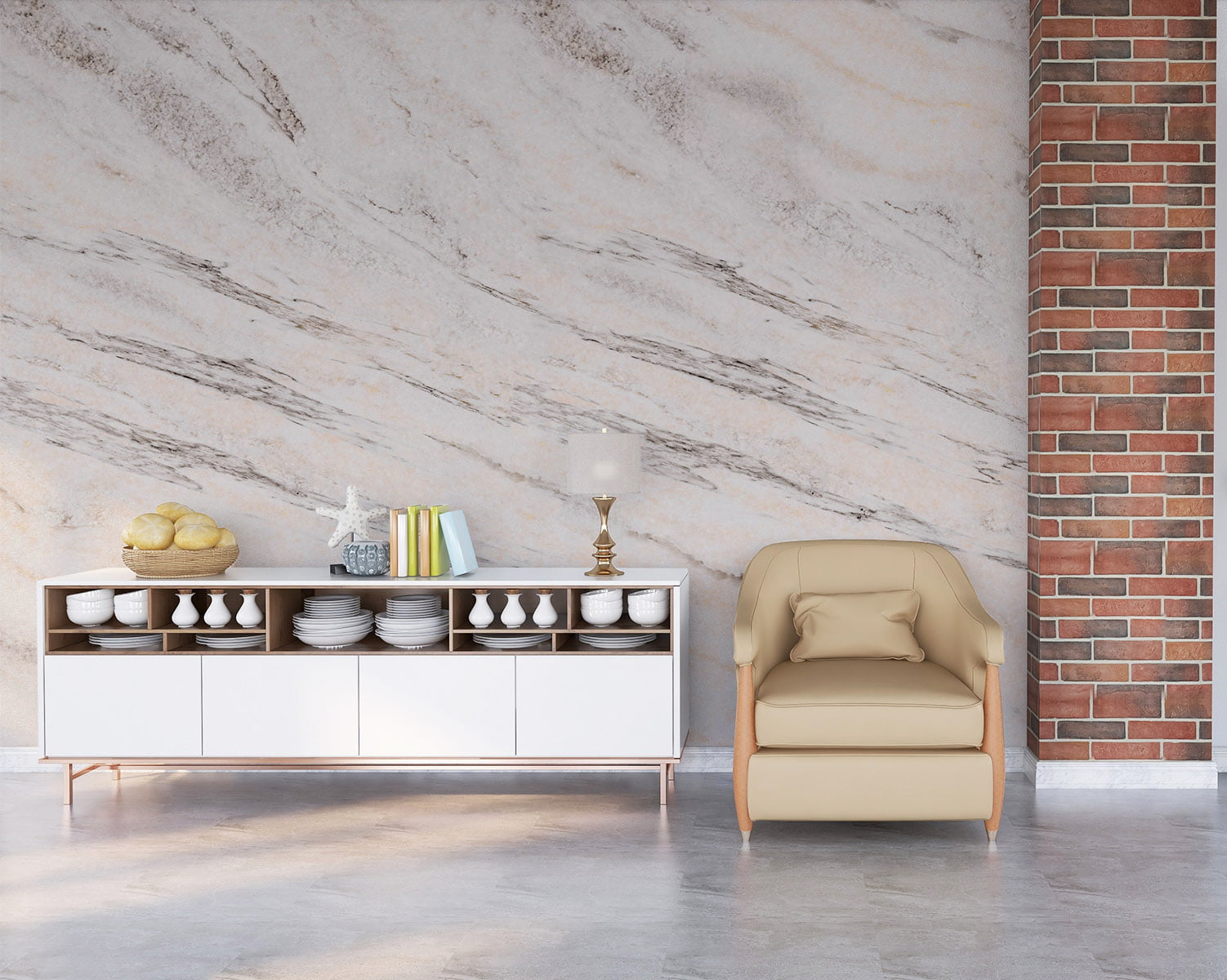 ideias-de-decoracao-de-sala-com-papel-de-parede