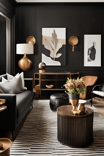 ideias-de-decoracao-de-sala-marrom