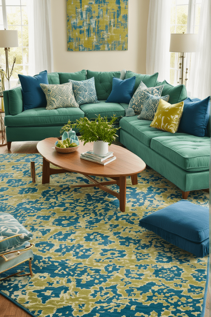 ideias-de-decoracao-de-sala-com-sofa-azul