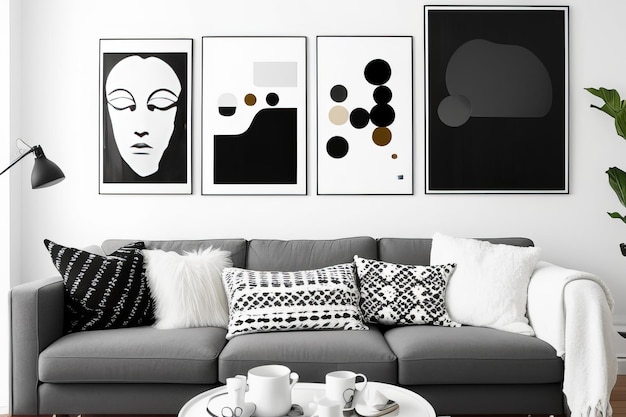 ideias-de-decoracao-de-sala-preto-e-branco