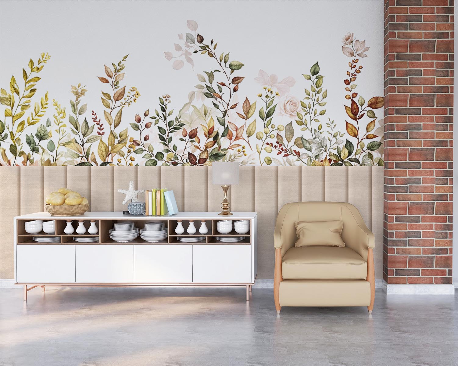 ideias-de-decoracao-de-sala-com-papel-de-parede