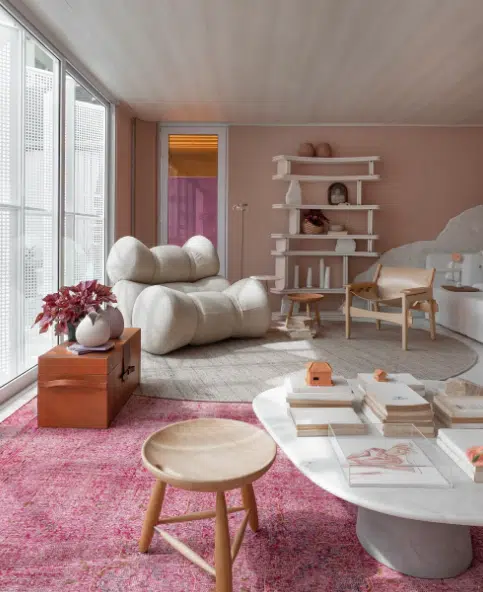 ideias-de-decoracao-de-sala-rosa-e-cinza