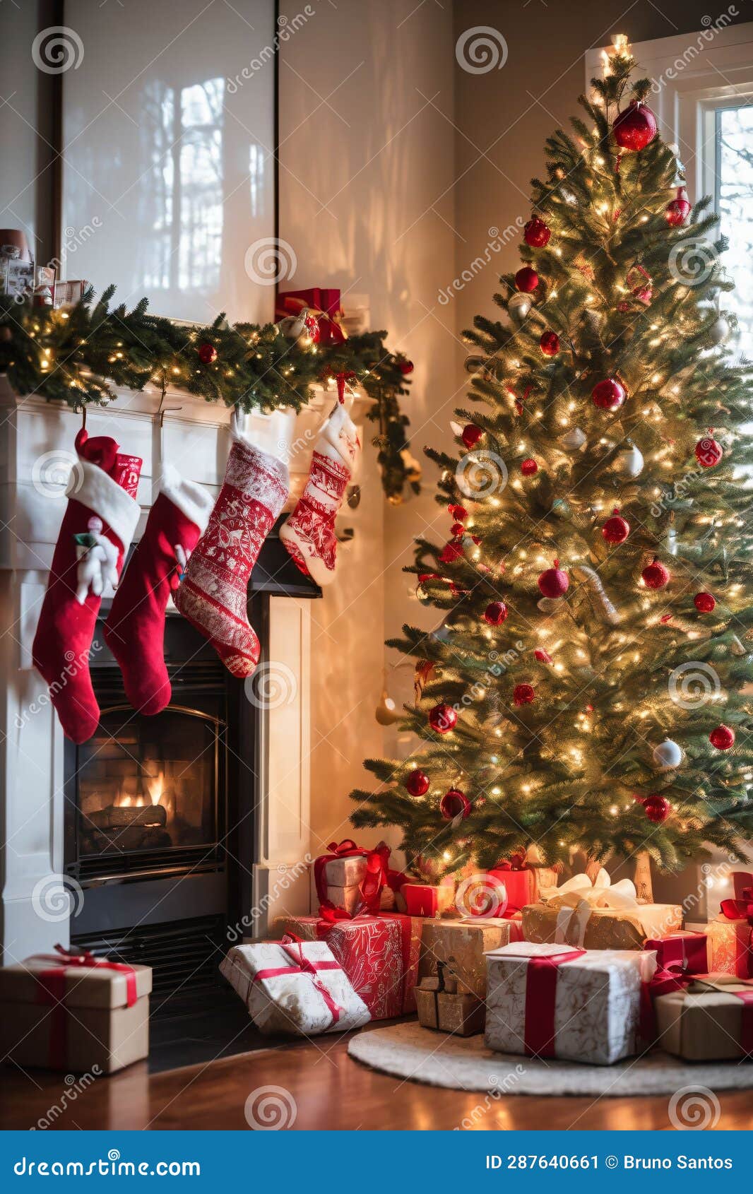 ideias-de-sala-decorada-de-natal