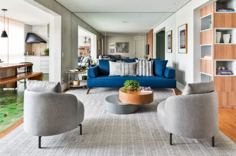 ideias-de-decoracao-de-sala-com-sofa-azul