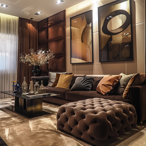 ideias-de-decoracao-de-sala-com-sofa-marrom