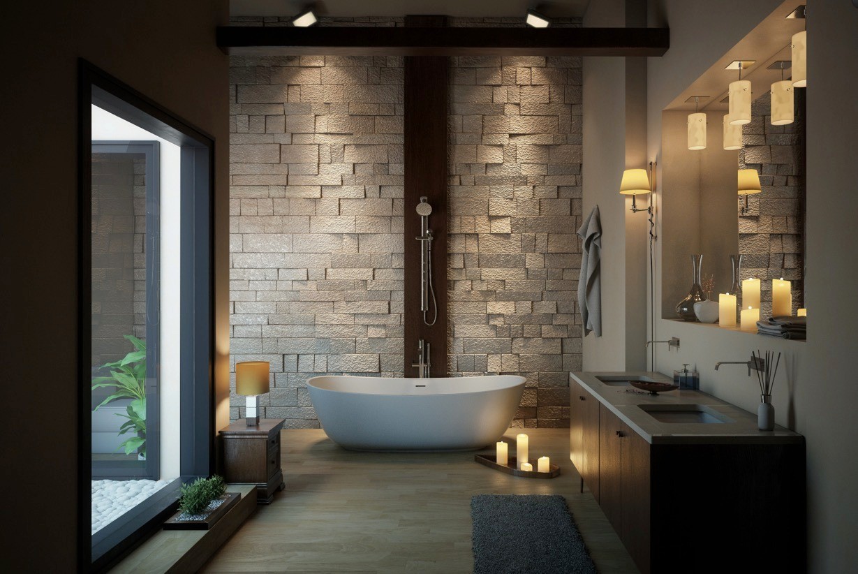bathroom with bathtub