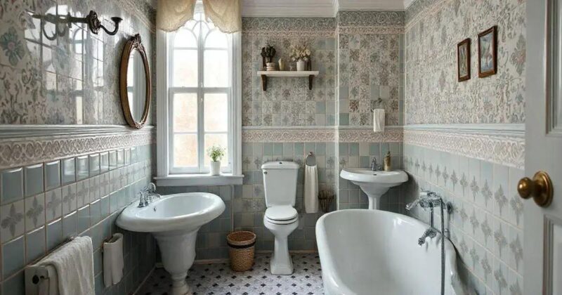 Banheiros com decoração retrô