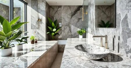 Banheiros com Granito: Elegância e Resistência para Seu Espaço Banheiros com granito