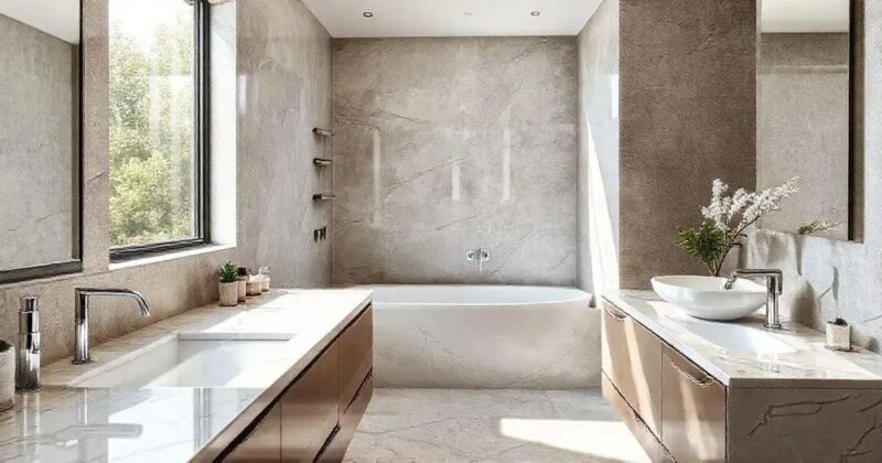 Banheiros com Porcelanato: Durabilidade e Estilo Refinado Banheiros com porcelanato